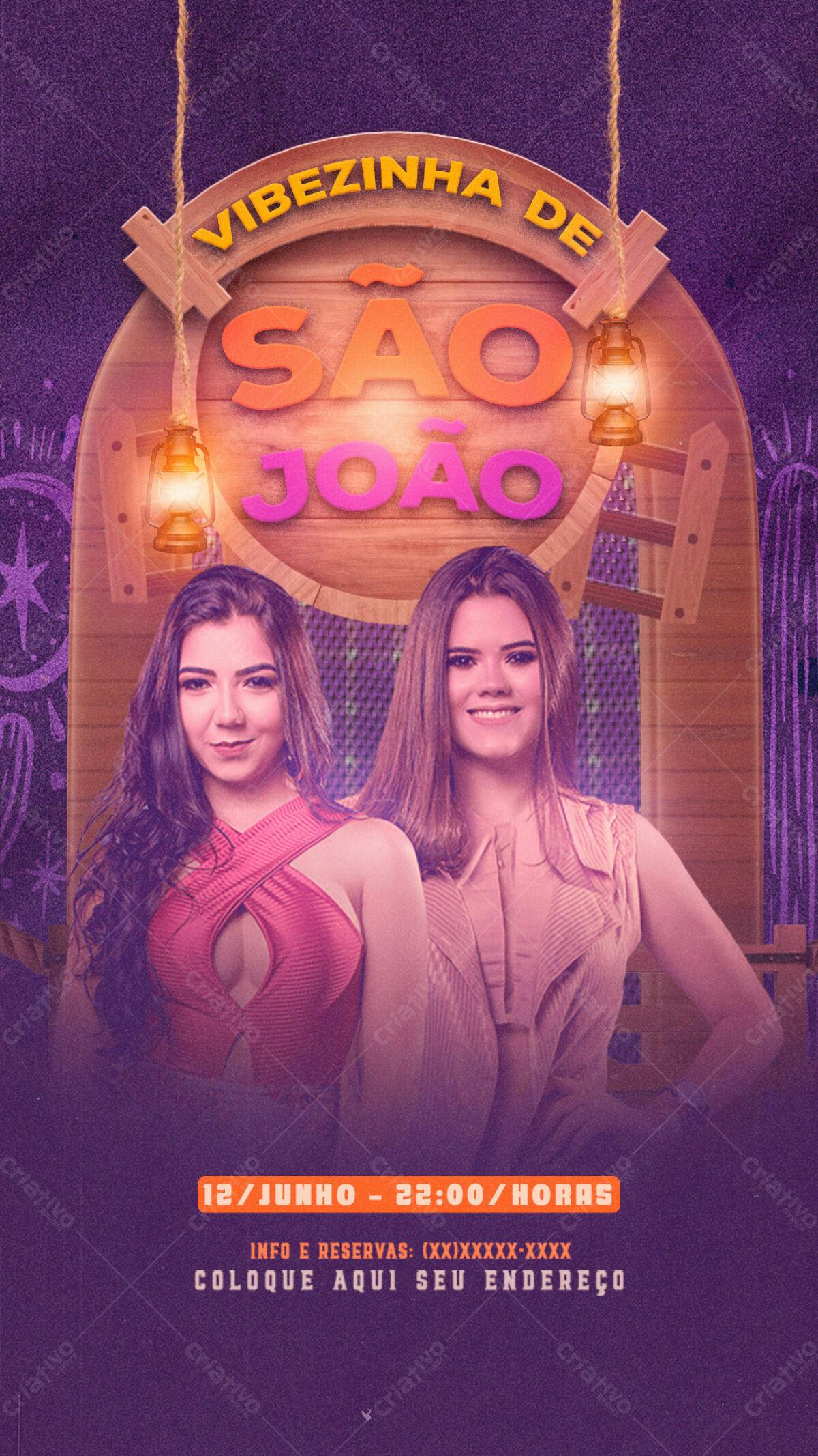 Flyer Festa de São João PSD Editável