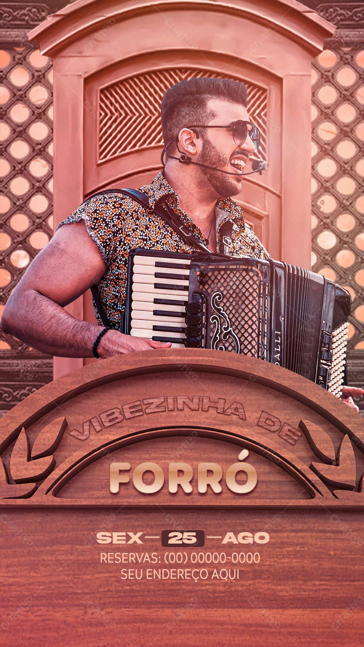 Flyer Forró PSD Editável