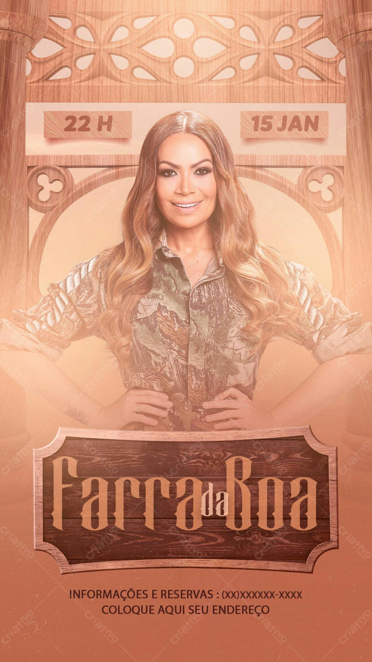 Flyer Farra da Boa PSD Editável
