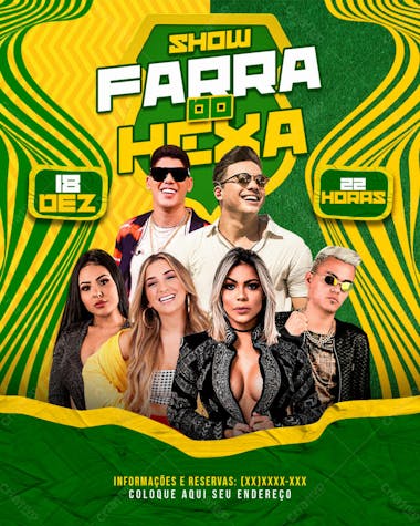 Flyers de eventos festa junina forró e são joão modelo 51