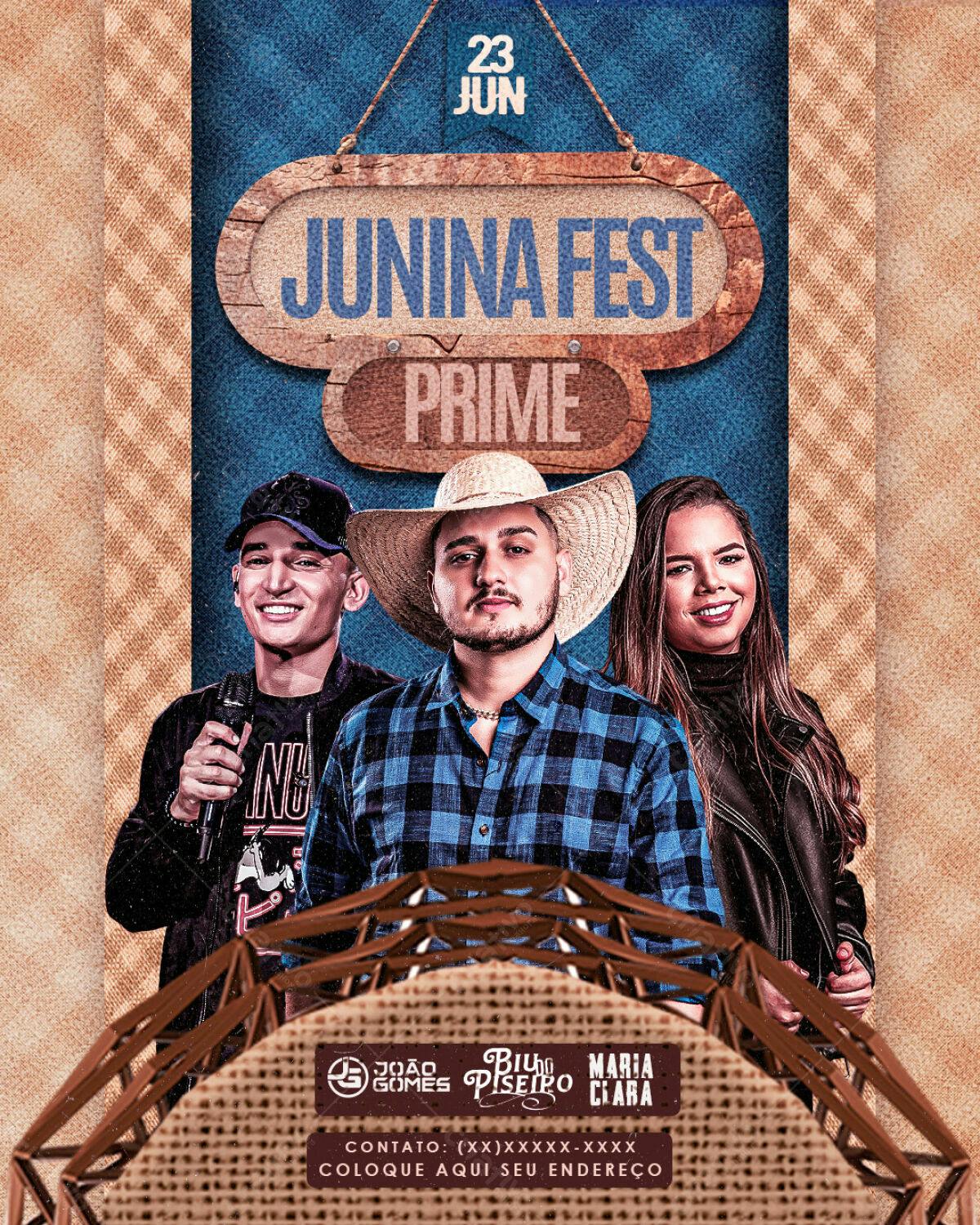 Flyer Festa Junina PSD Editável