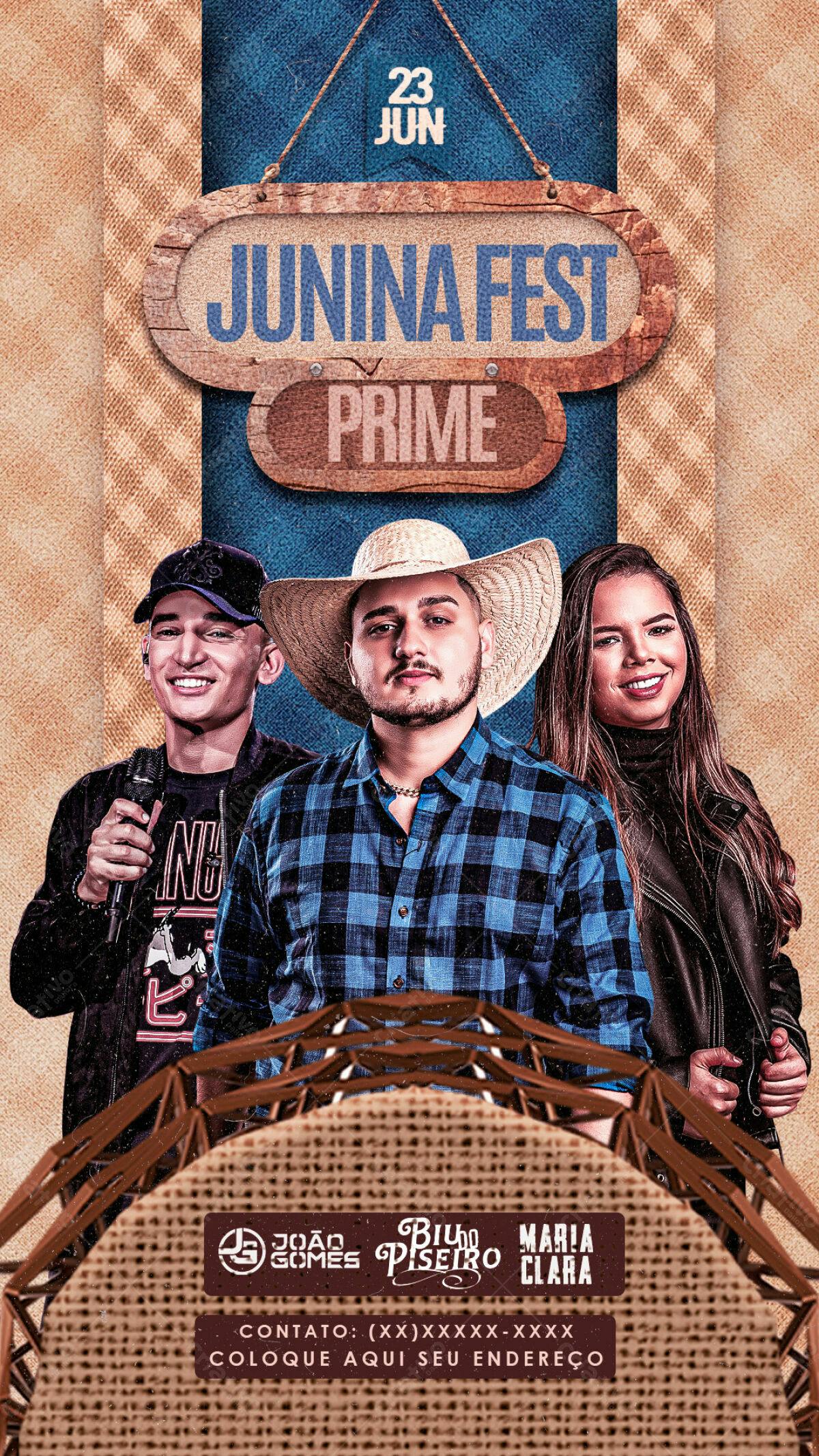 Flyer Festa Junina PSD Editável