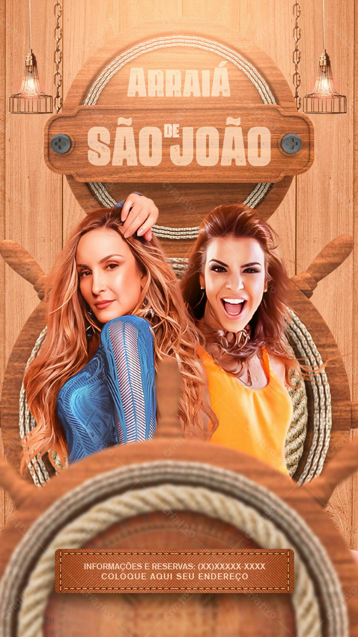 Flyer para Arraia de São João PSD Editável