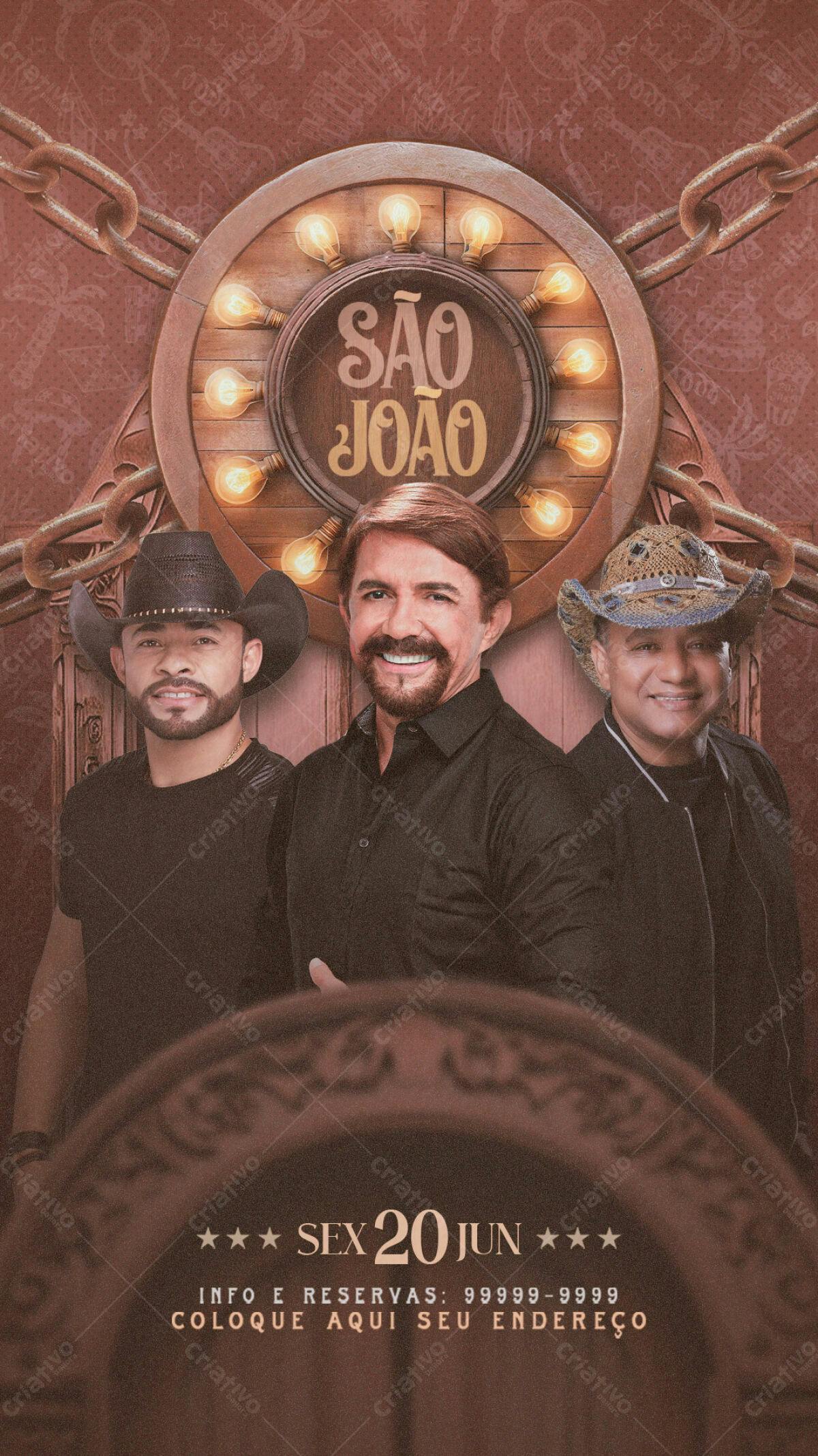 Flyer Festa de São João PSD Editável