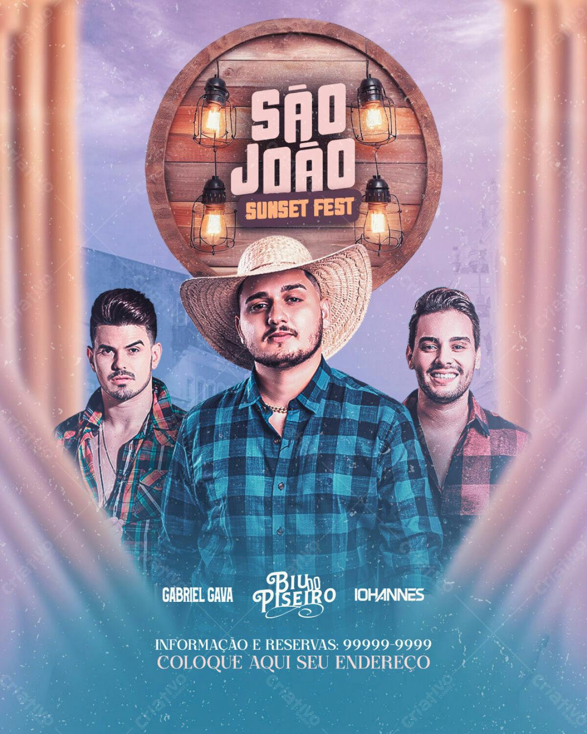 Flyer Festa de São João PSD Editável