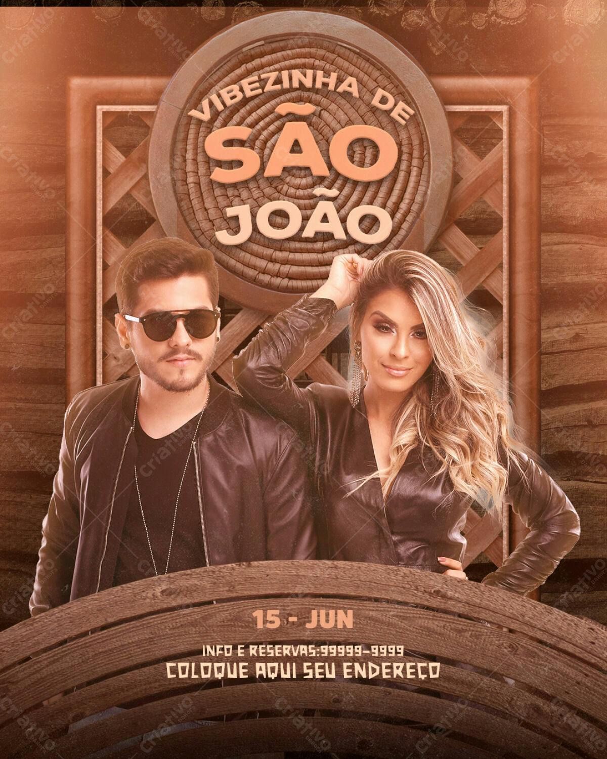 Flyer Festa Junina PSD Editável