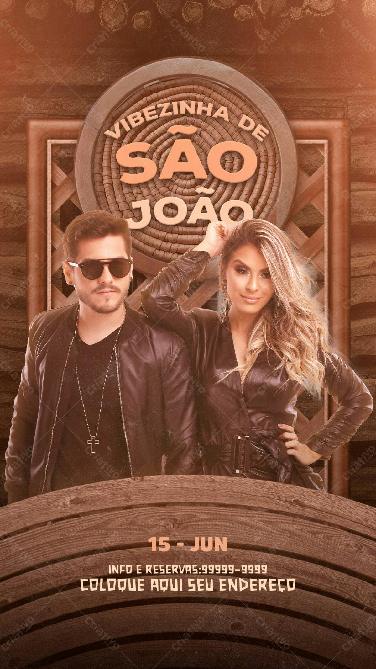 Flyer Festa Junina PSD Editável
