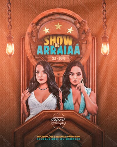 Flyers De Eventos Festa Junina Forró E São João Modelo 121