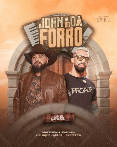 Flyers de eventos festa junina forró e são joão modelo 143