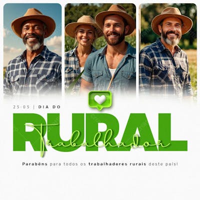 Feliz Dia Do Trabalhador Rural