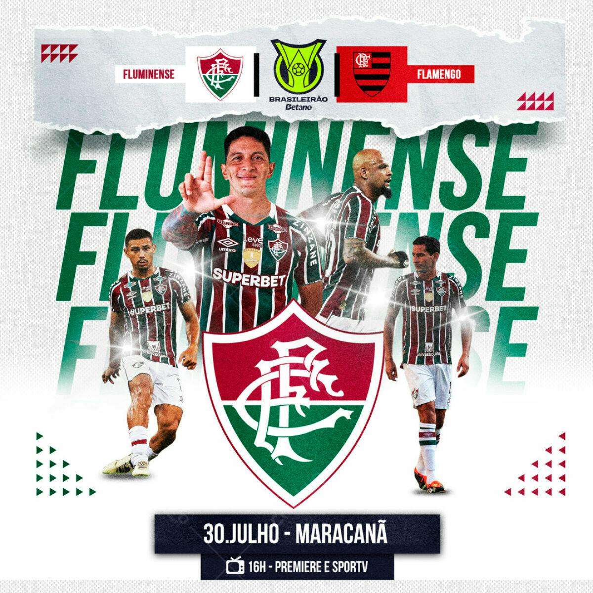 Flyer Flu x Flamengo PSD Editável