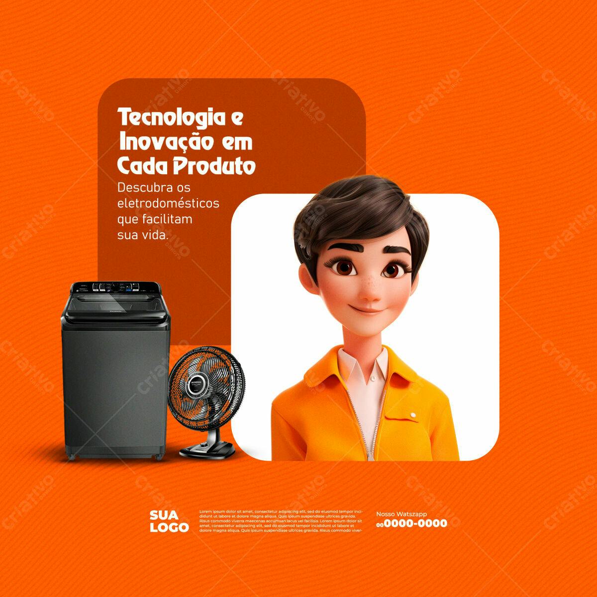 PSD para Divulgação de Eletrodomésticos PSD Editável