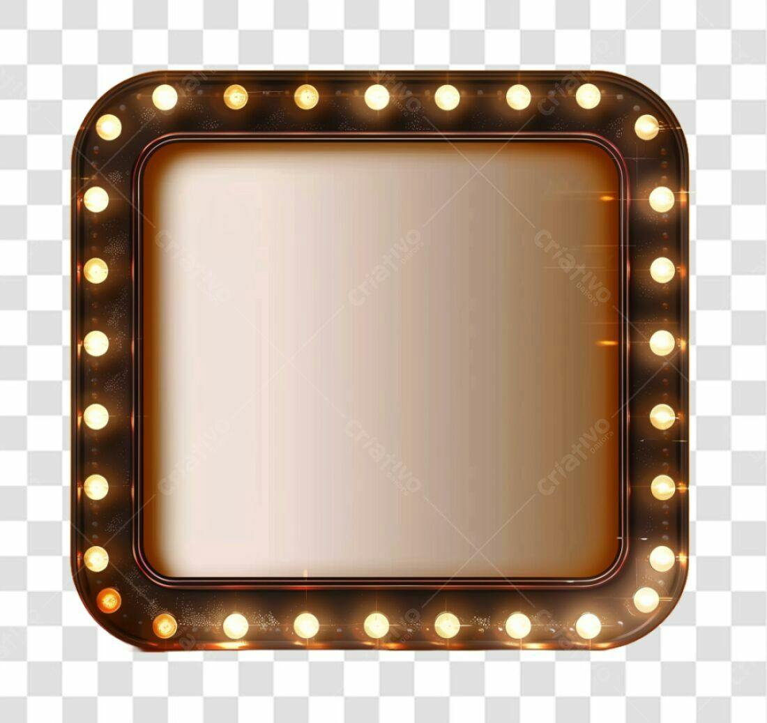 Moldura PNG com fundo transparente para anúncios