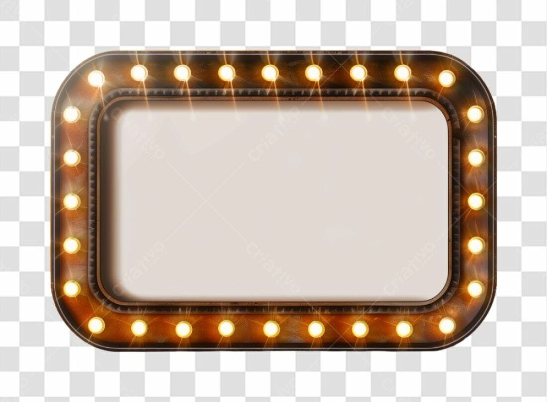 Moldura PNG com fundo transparente para anúncios