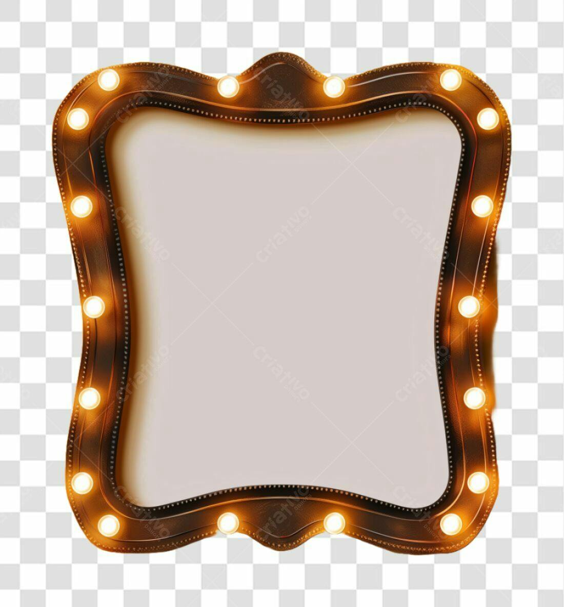 Moldura PNG com fundo transparente para fotos