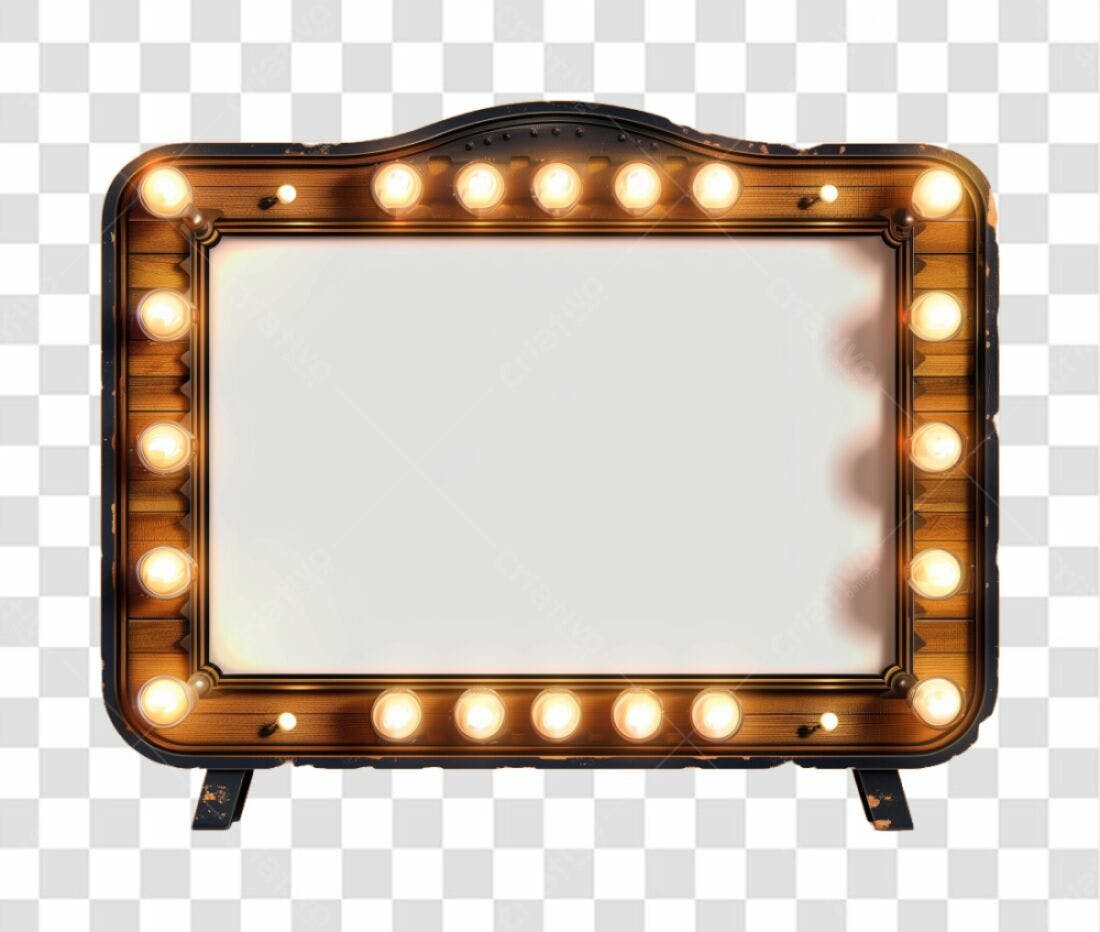 Moldura de Luz PNG com fundo transparente