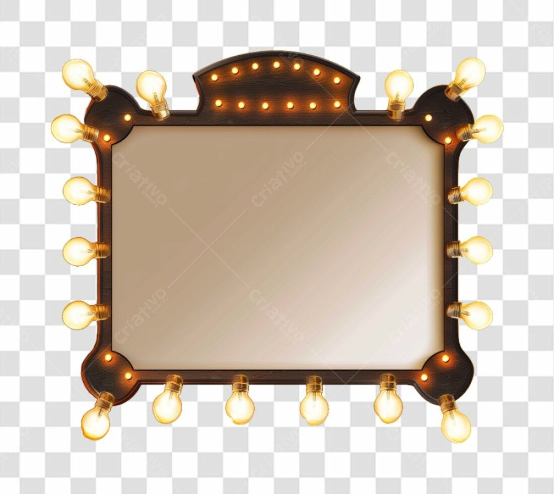 Moldura PNG com fundo transparente para anúncios
