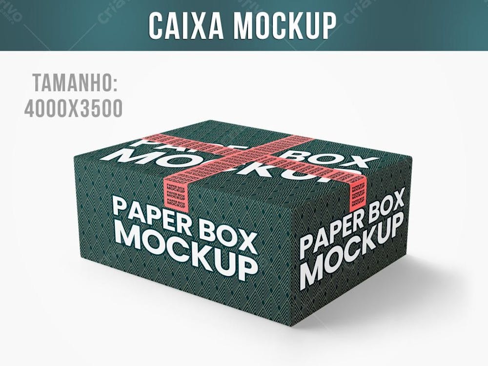 Caixa de papelão Mockup 