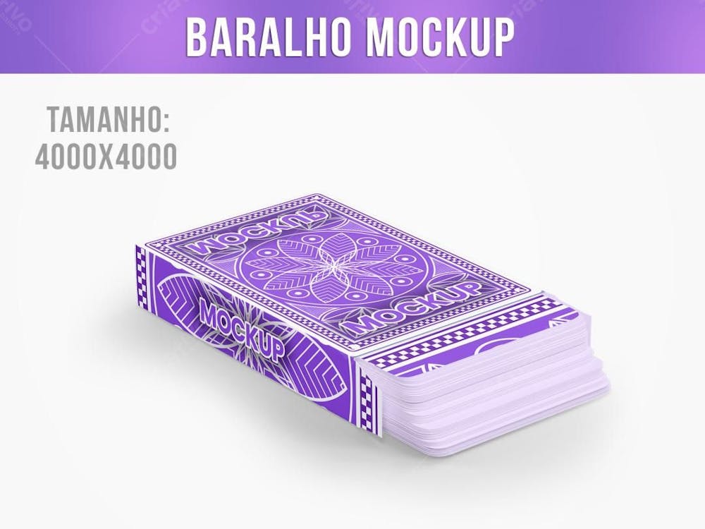 Embalagem De Baralho Mockup 