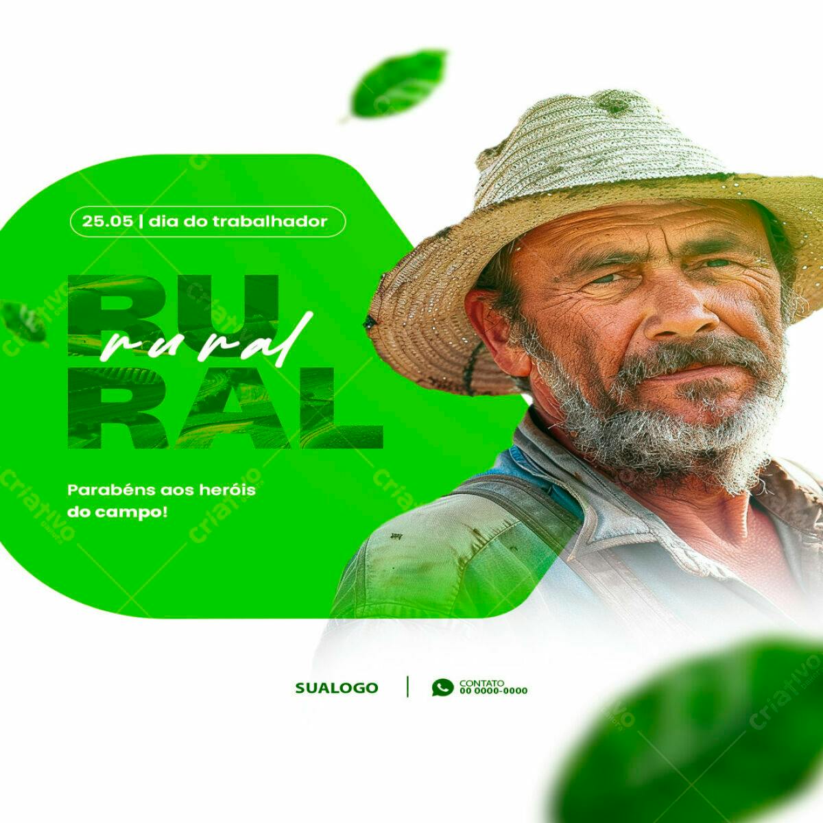 Postagem Dia do Trabalhador PSD Editável