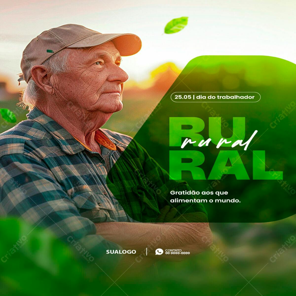 Post para Dia do Trabalhador PSD Editável