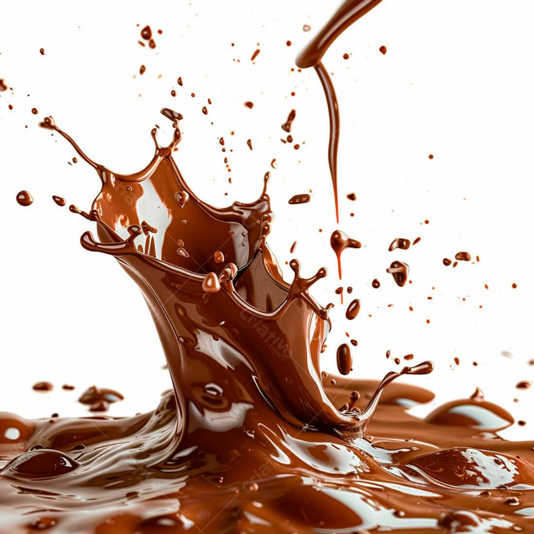 Salpicadura de Chocolate Derretido
