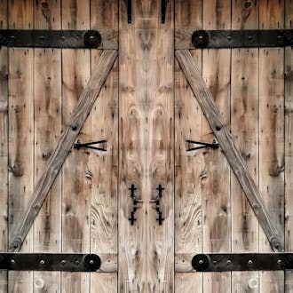 Porta de celeiro e madeira