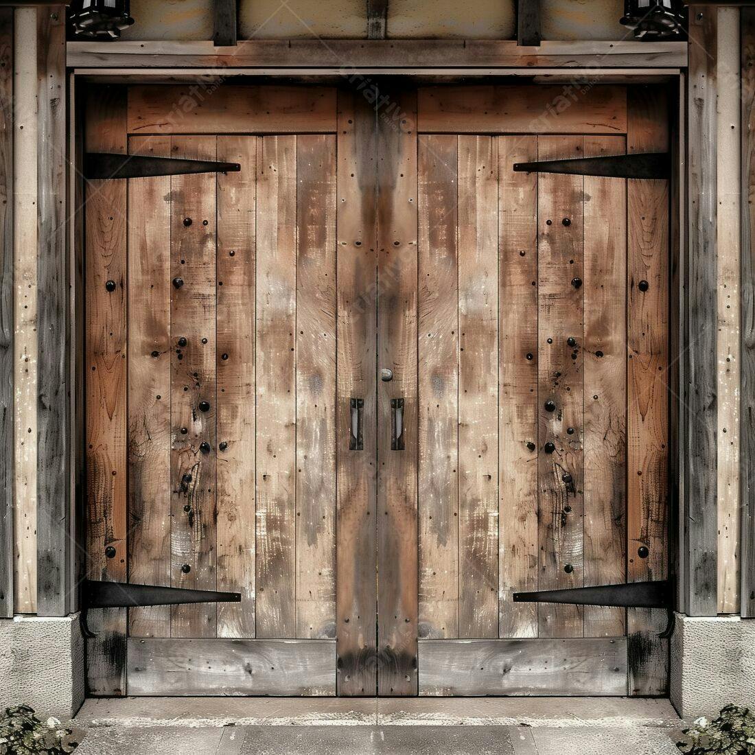 Portas de madeira antigas estilo japonês
