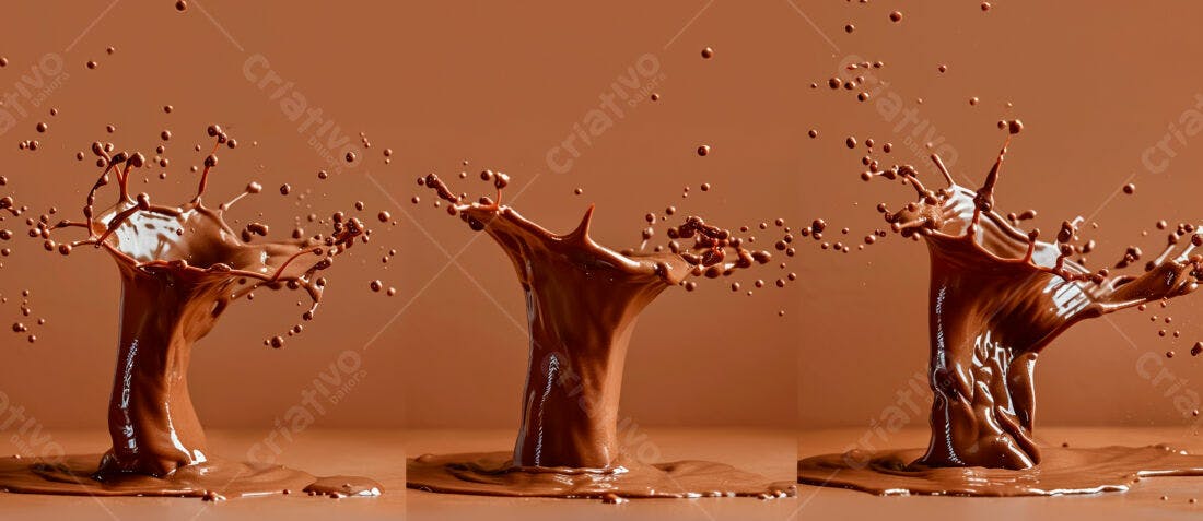 Salpicos de chocolate cremoso