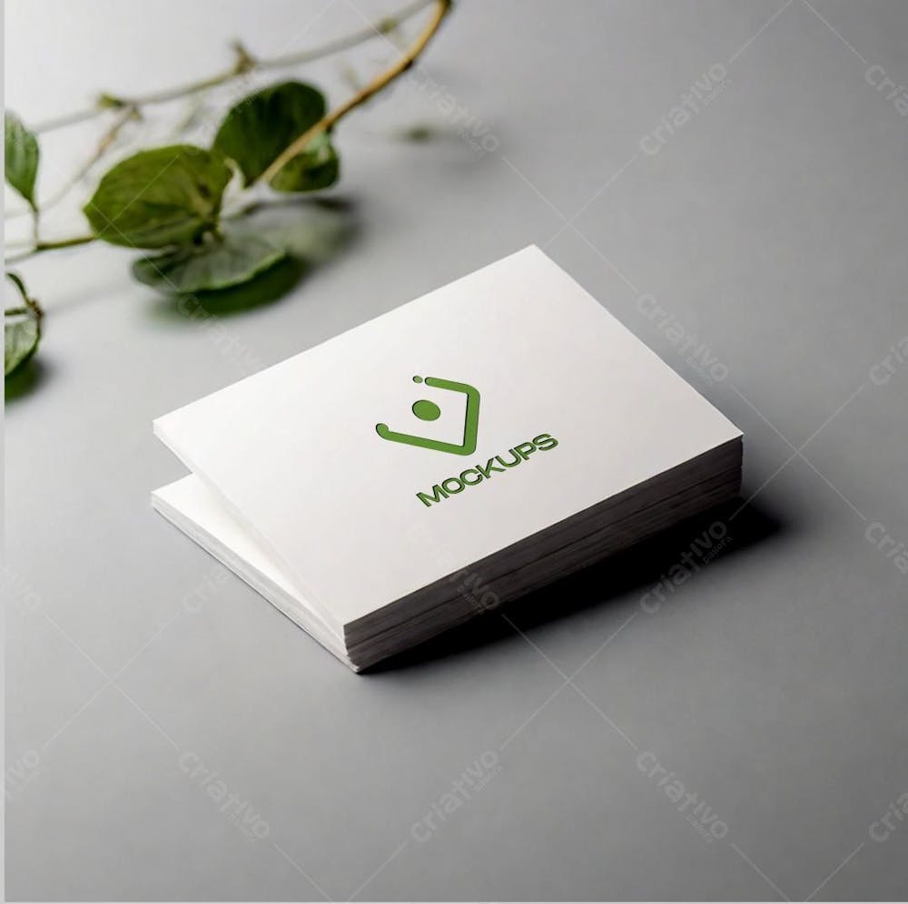 Apresentação Logo Mockup Cartão de Visita