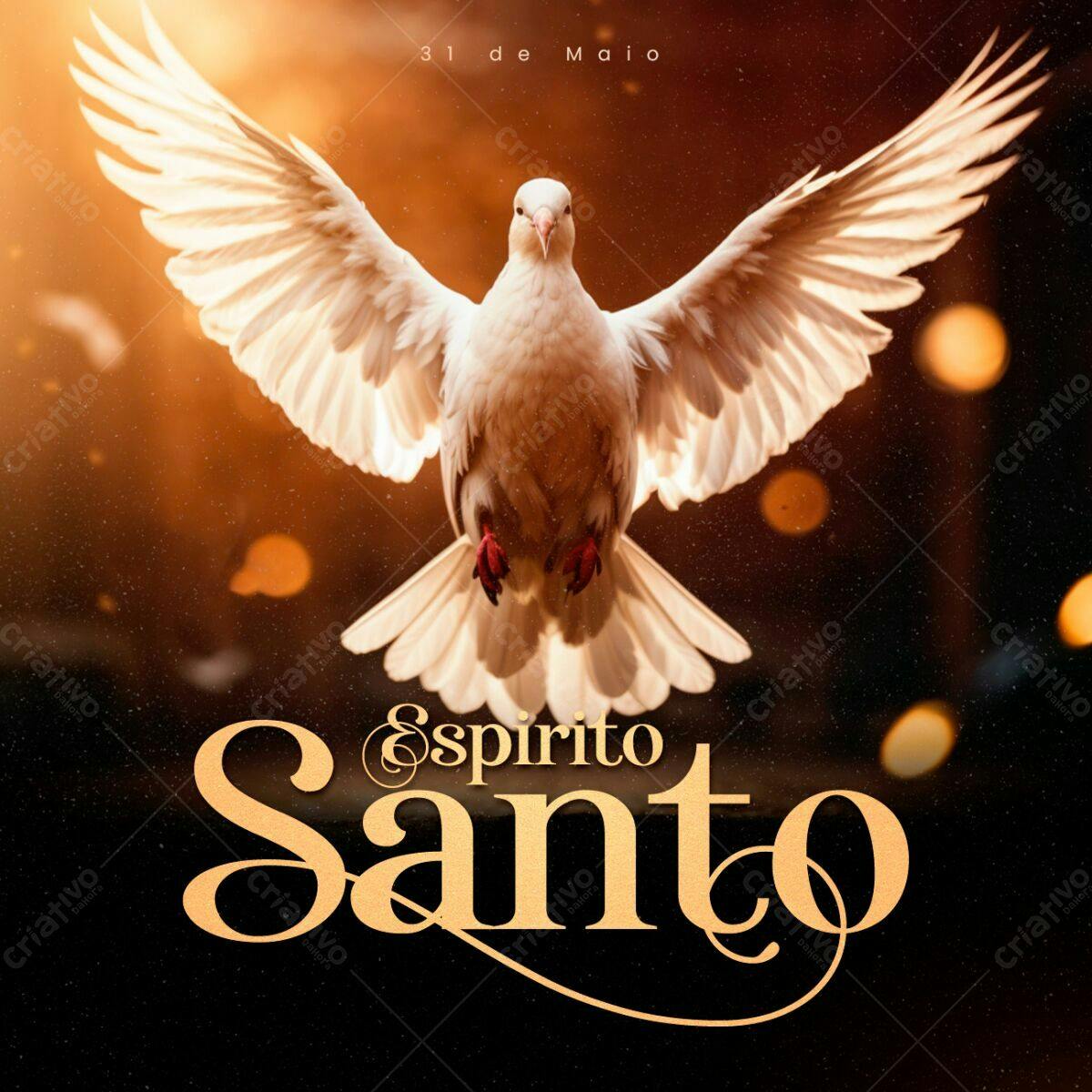 Imagem Dia de Pentecostes PSD Editável
