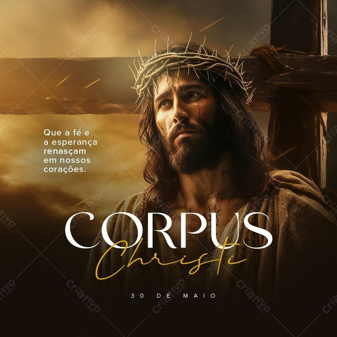 Post para Corpus Christi PSD Editável