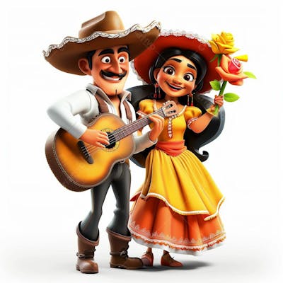 Casal Caipira, Cowboy, Cowgirl, Festa Junina