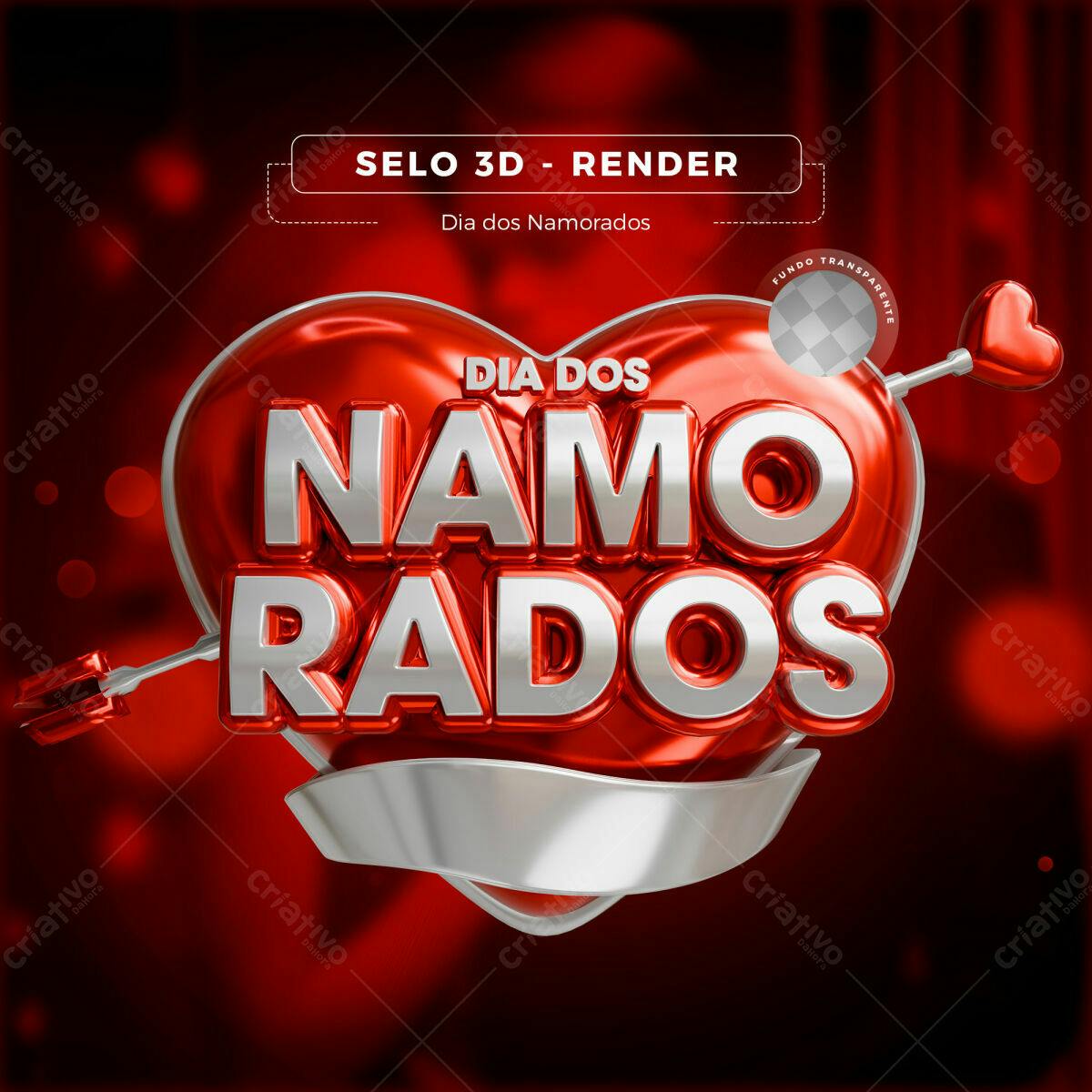 Arte Dia dos Namorados PSD Editável