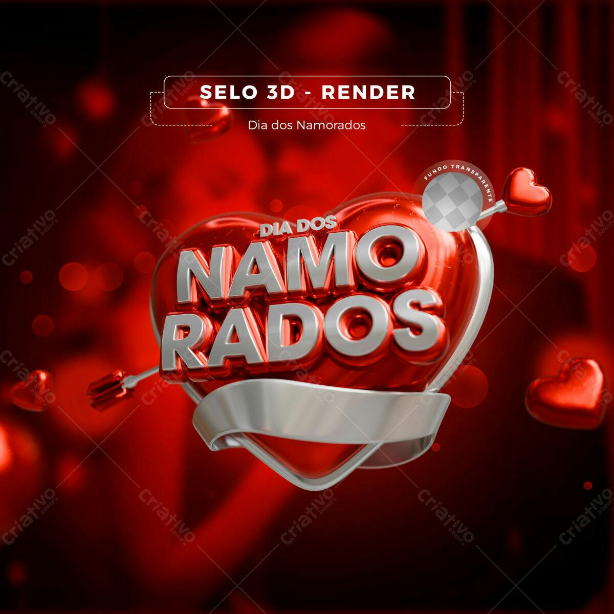 Arte Dia dos Namorados PSD Editável