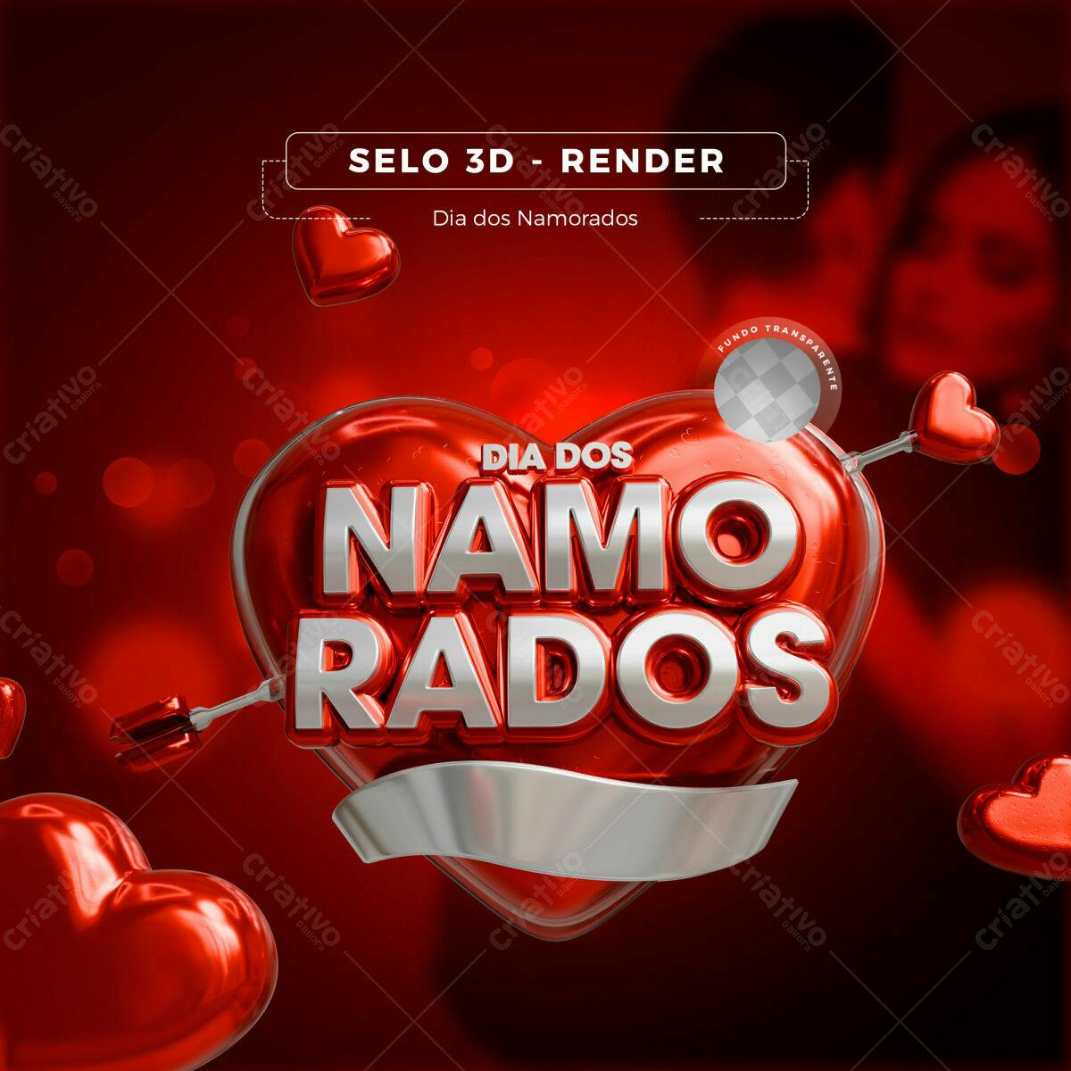Post para Dia dos Namorados PSD Editável