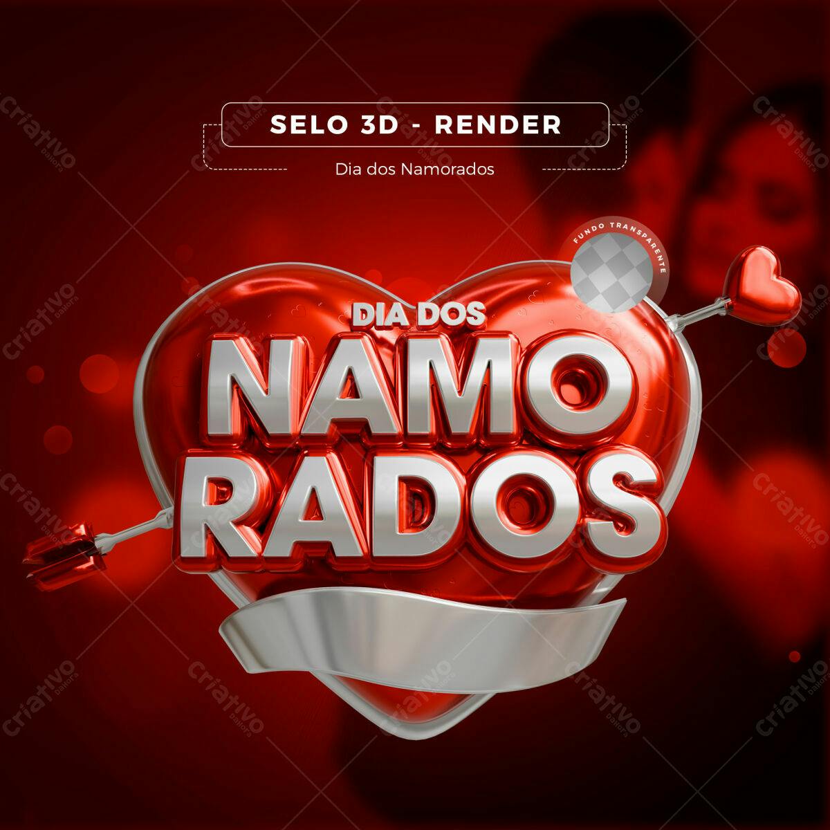 Arte Dia dos Namorados PSD Editável