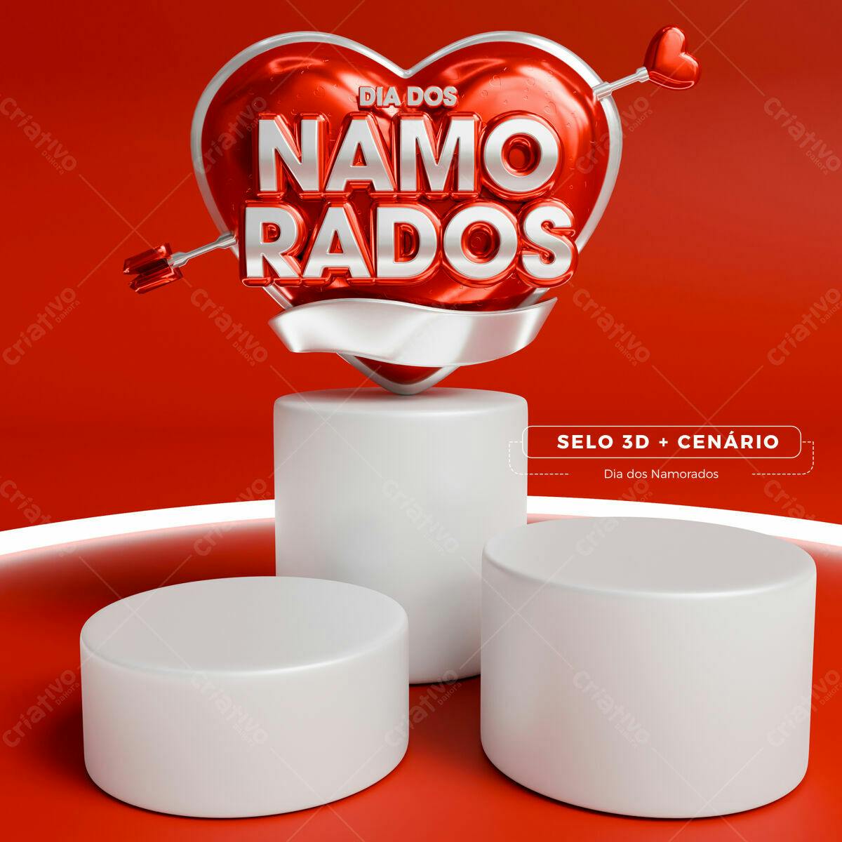 Cenário Dia dos Namorados PSD Editável