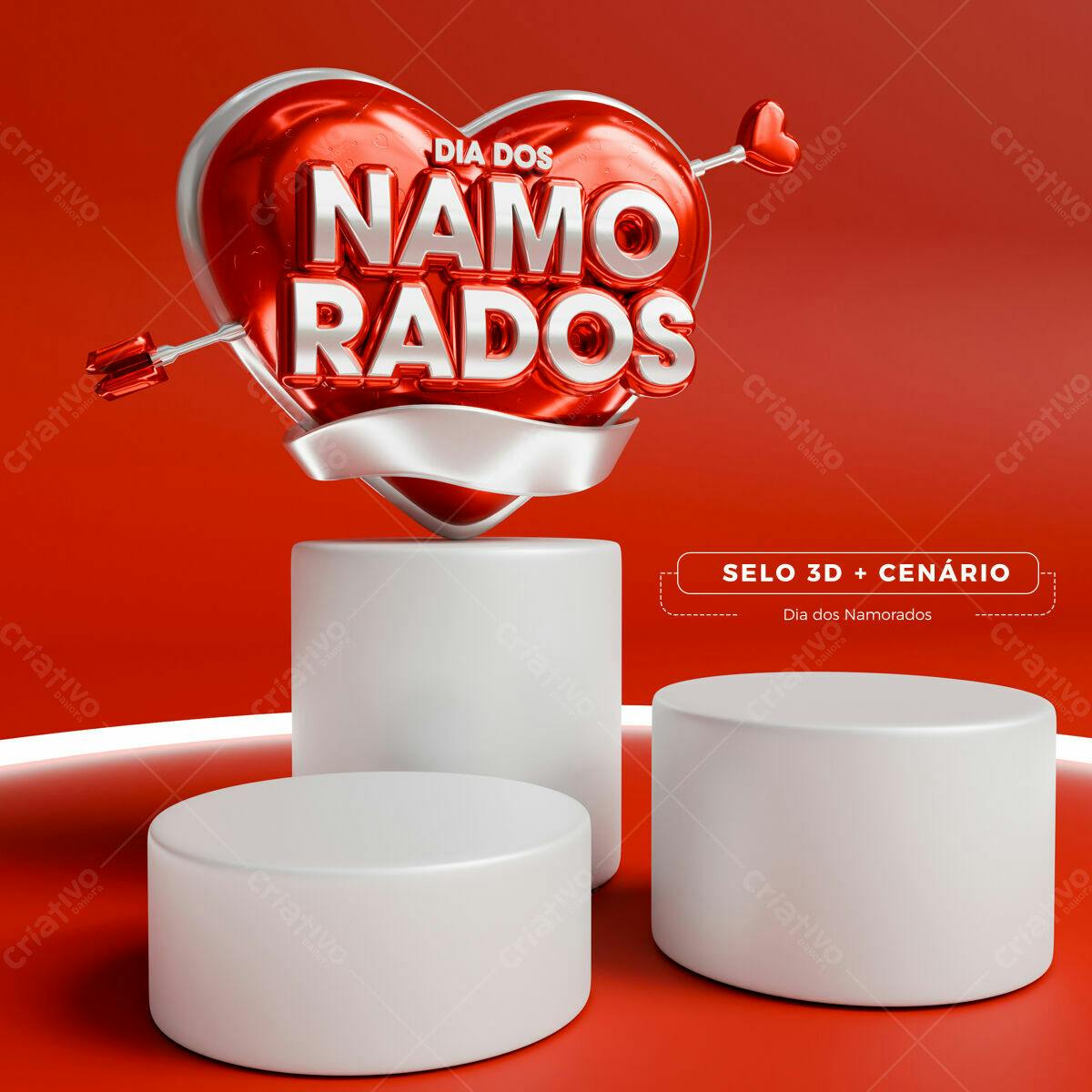 Cenário Dia dos Namorados PSD Editável