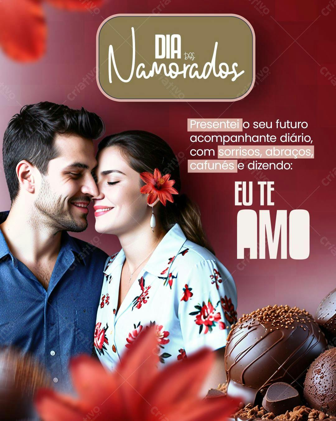 Flyer Dia dos Namorados PSD Editável