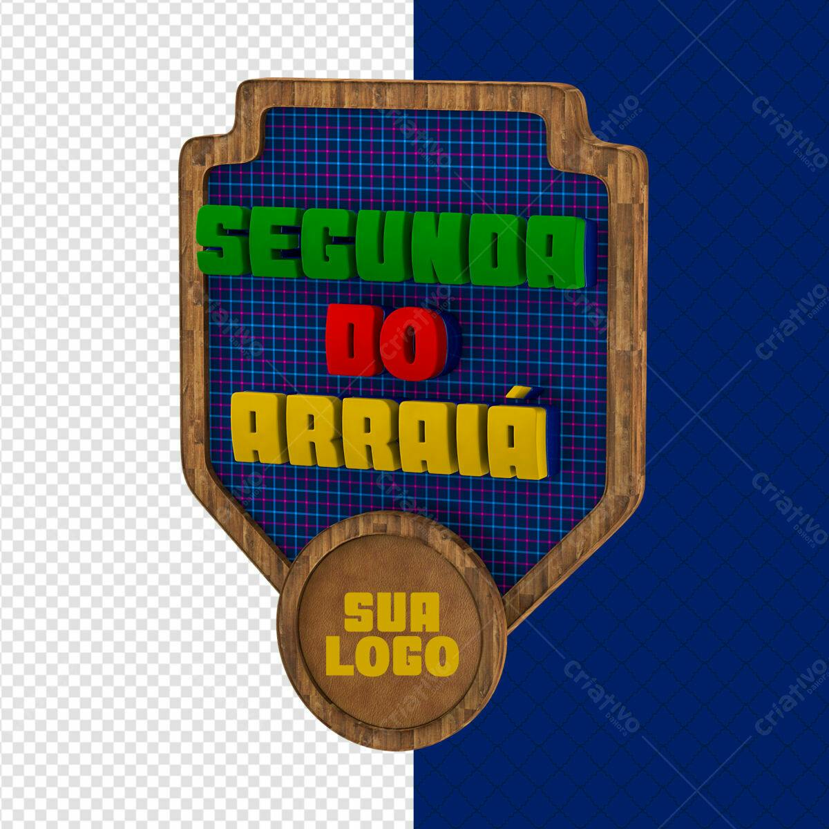 Logo Festa Junina PSD Editável