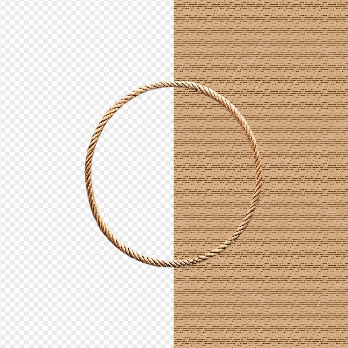 Moldura Circular de Corda PSD Editável