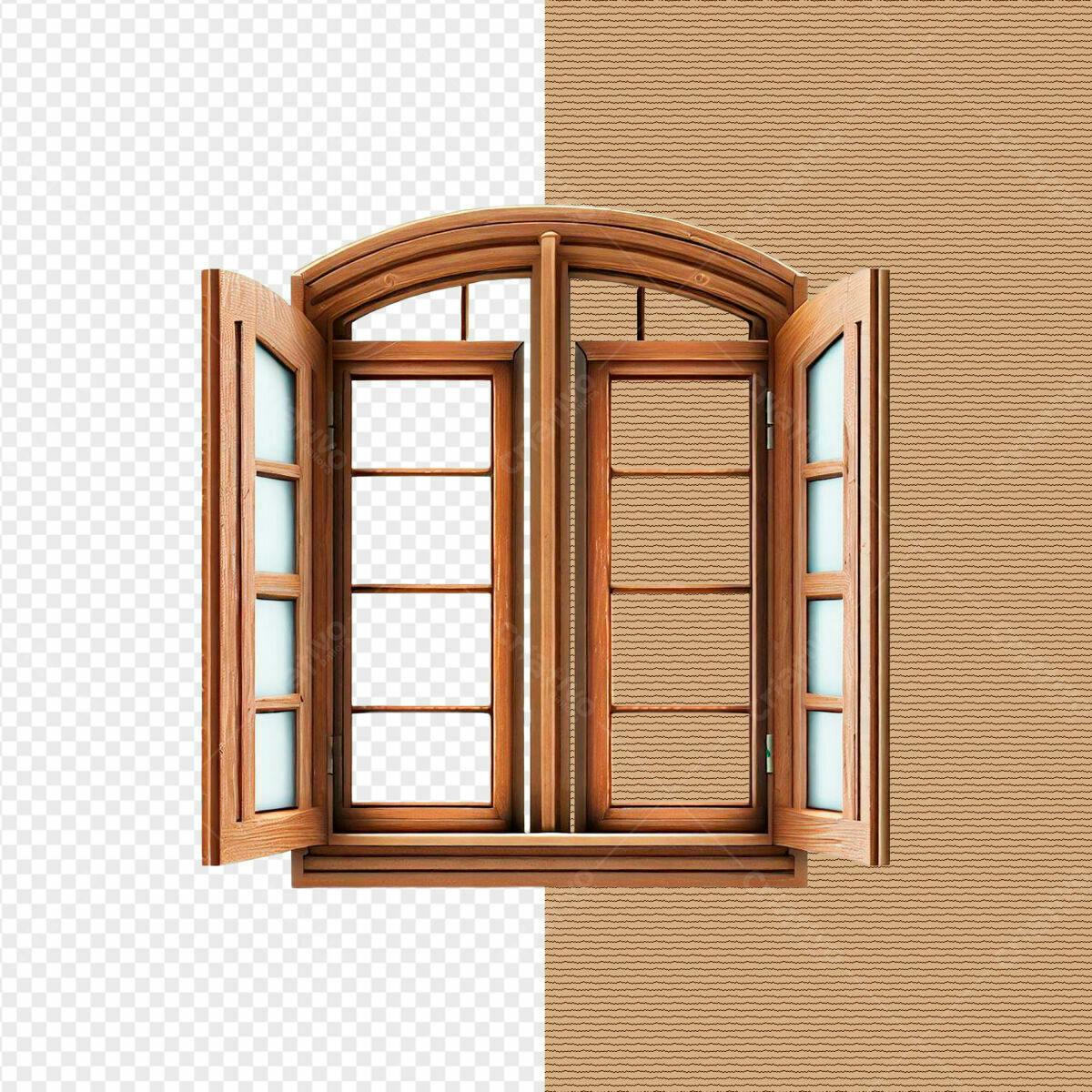 Janela de Madeira PSD Editável