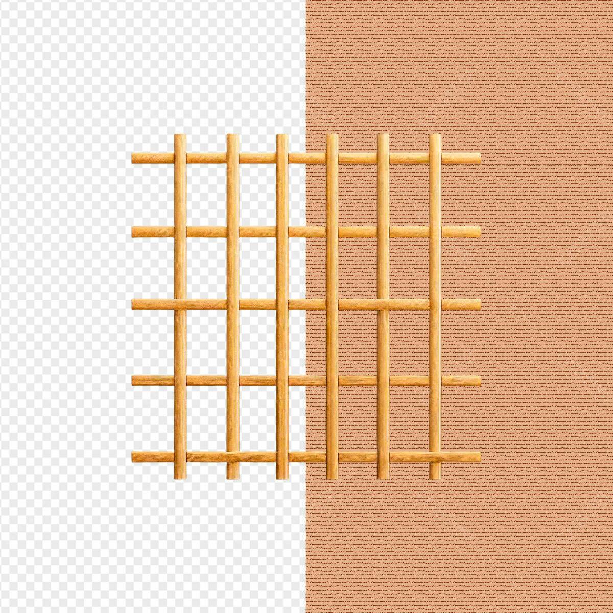 Moldura de Madeira para Design de Interiores PSD Editável