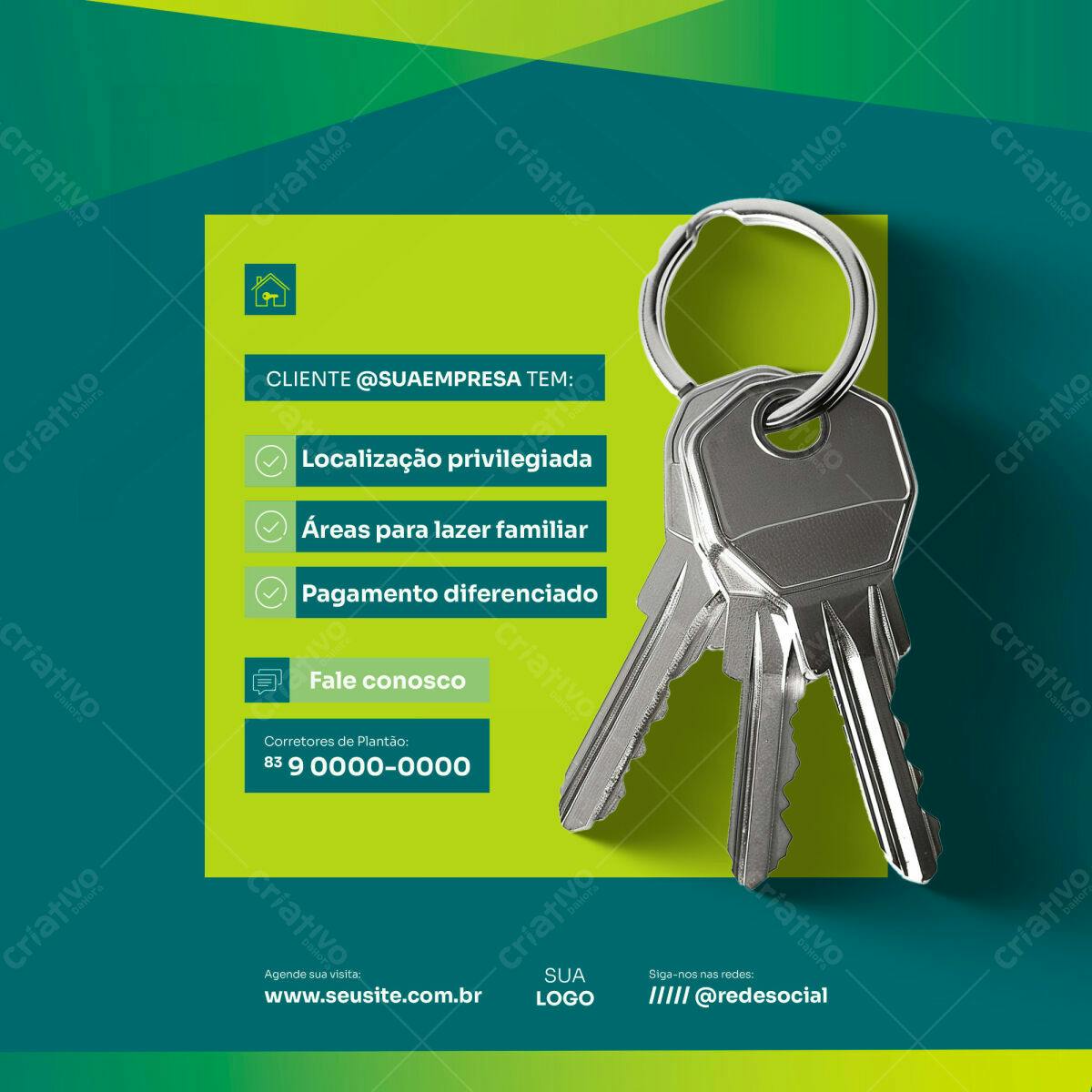 Postagem Imobiliária PSD Editável