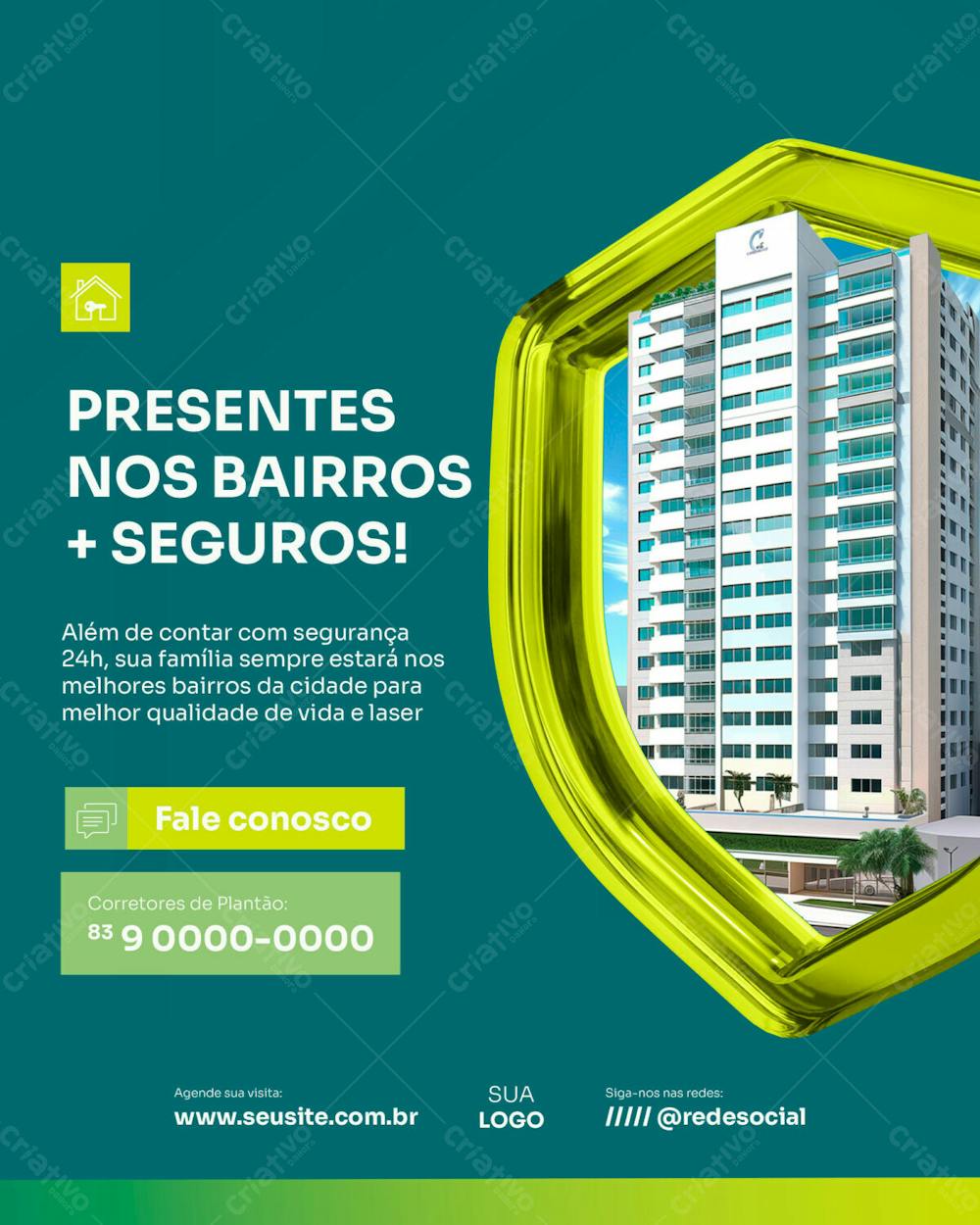 Imobiliária Imóveis Corretor Social Media Feed Vertical