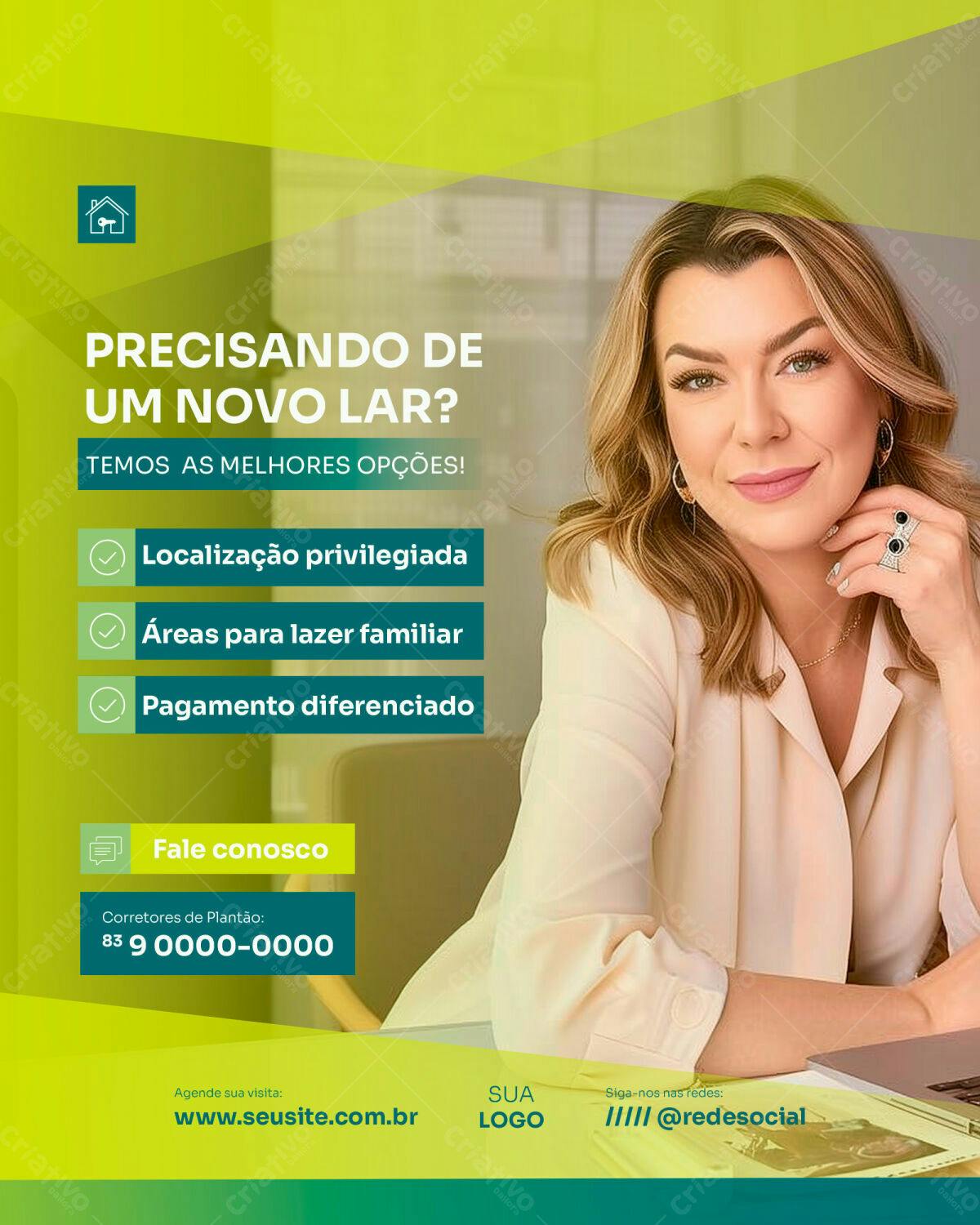 Postagem Instagram Imóveis PSD Editável