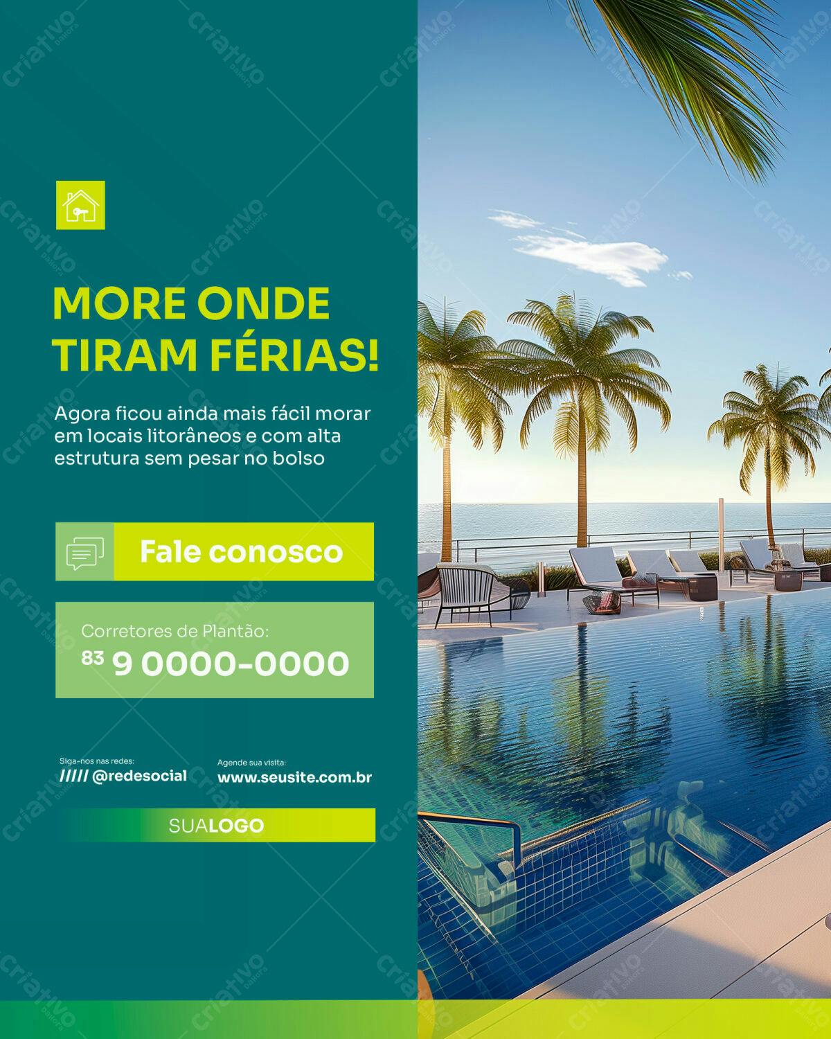Flyer Imobiliário de Luxo PSD Editável