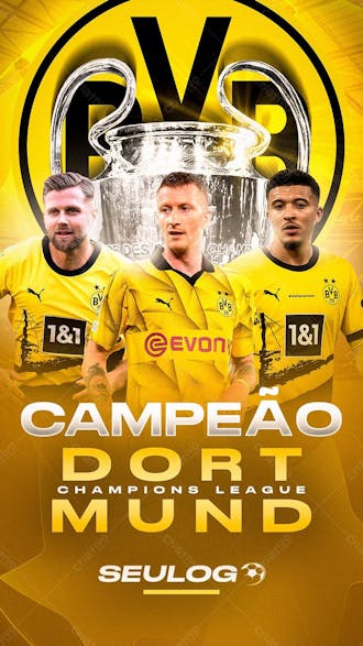 Dortmund campeão champions league story