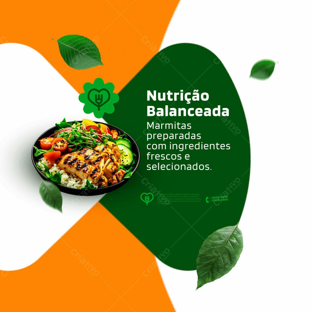 Post para Nutrição Balanceada PSD Editável